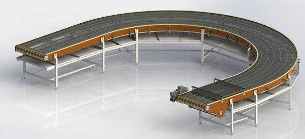 Поворотный конвейер КПС-180